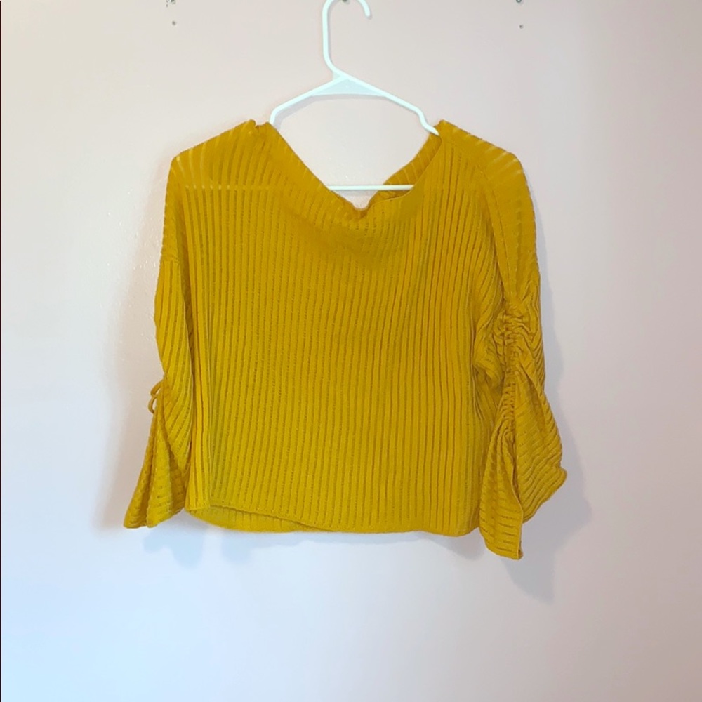 Mustard Yellow Crop Top